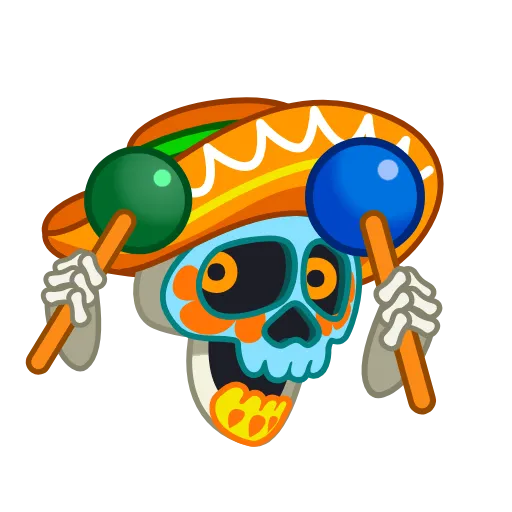 Стикер 58 Skull Stickers
