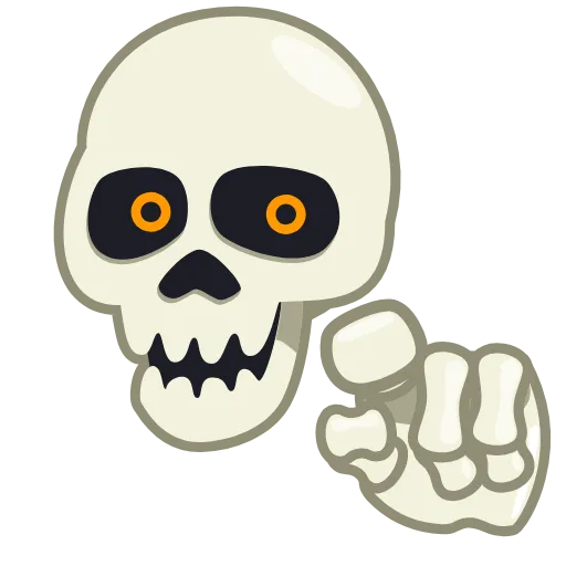 Стикер 49 Skull Stickers