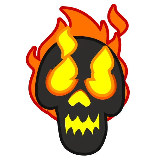 Стикер 51 Skull Stickers