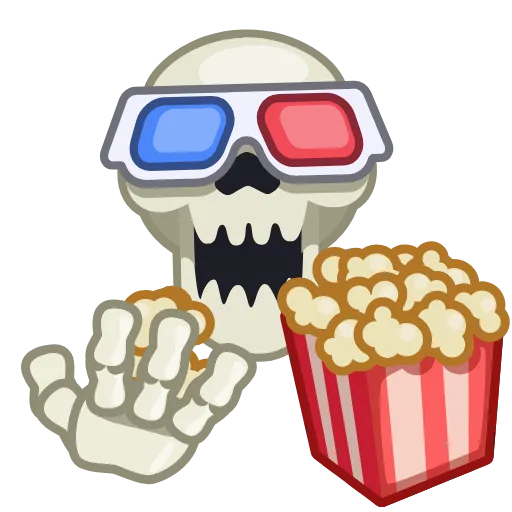 Стикер 54 Skull Stickers