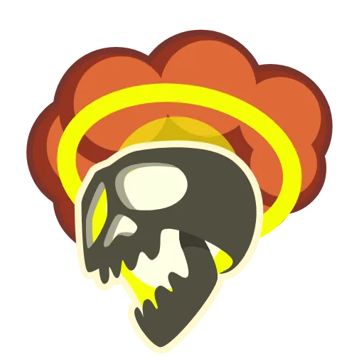 Стикер 45 Skull Stickers
