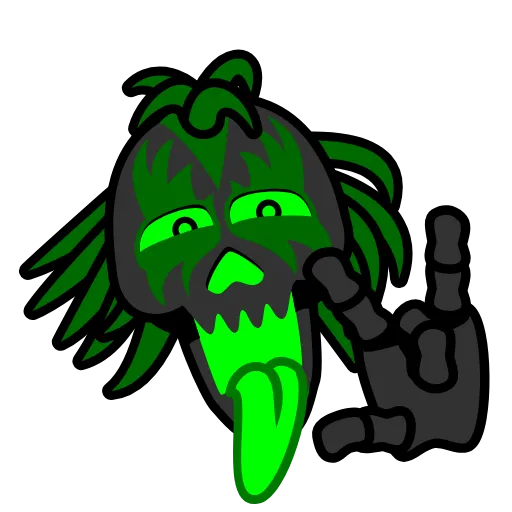 Стикер 4 Skull Toxic