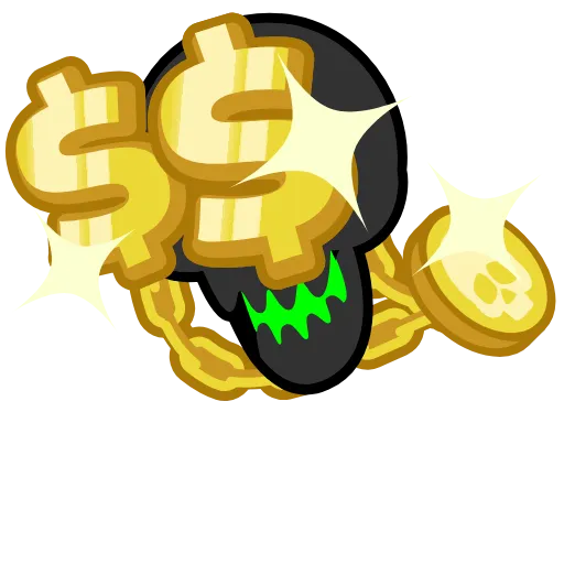 Стикер 9 Skull Toxic