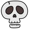 Стикер 19 Skulls