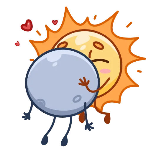 👩‍❤️‍👨 Стикер «Небесная парочка» для Telegram