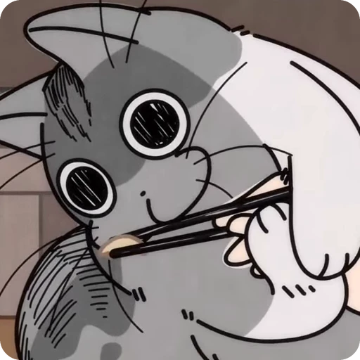 🌟 Стикер «Вечер с котом» для Telegram