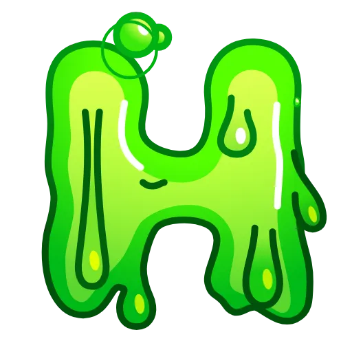 Стикер 8 Slime Font Emoji