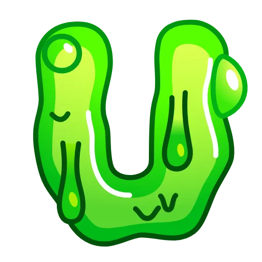Стикер 21 Slime Font Emoji