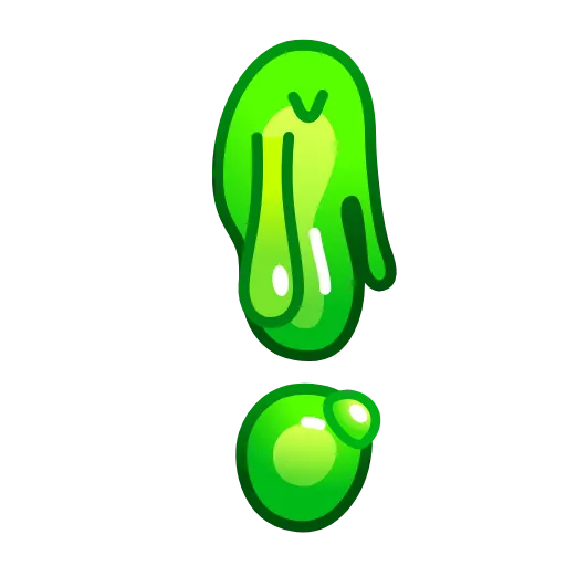 Стикер 46 Slime Font Emoji