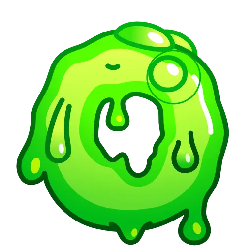 Стикер 15 Slime Font Emoji