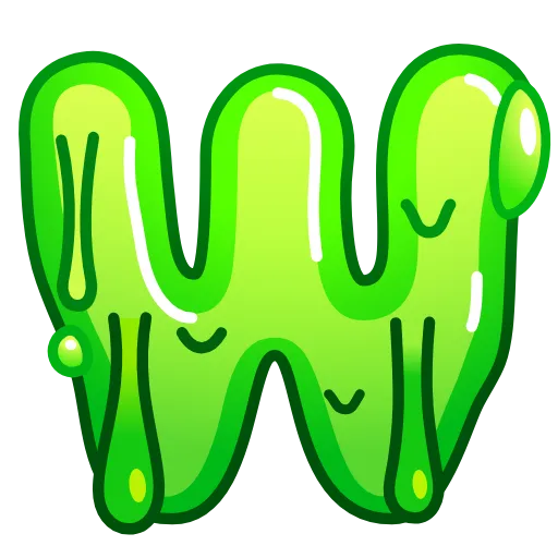 Стикер 23 Slime Font Emoji