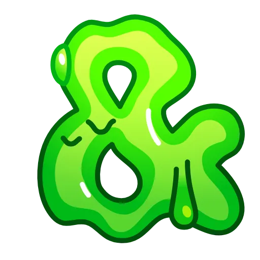 Стикер 57 Slime Font Emoji