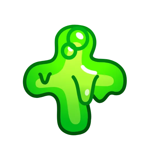 Стикер 40 Slime Font Emoji