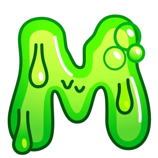 Стикер 13 Slime Font Emoji