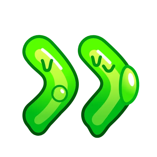 Стикер 50 Slime Font Emoji
