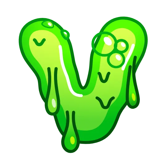 Стикер 22 Slime Font Emoji