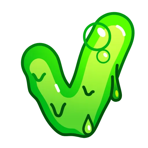 Стикер 55 Slime Font Emoji
