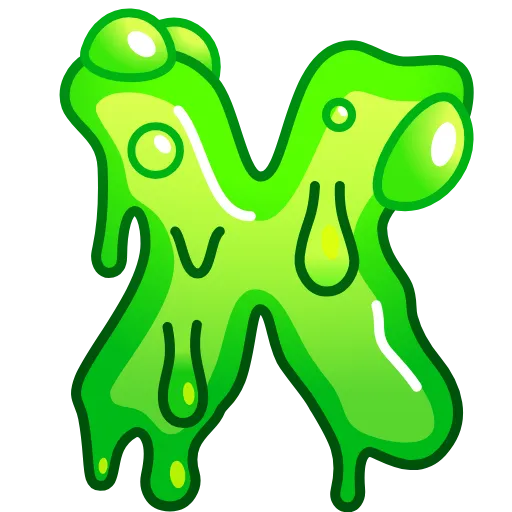 Стикер 24 Slime Font Emoji