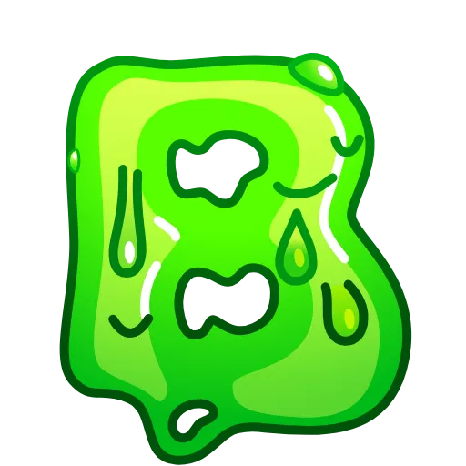 Стикер 2 Slime Font Emoji