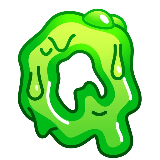 Стикер 17 Slime Font Emoji