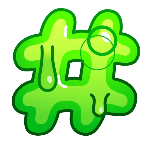 Стикер 58 Slime Font Emoji