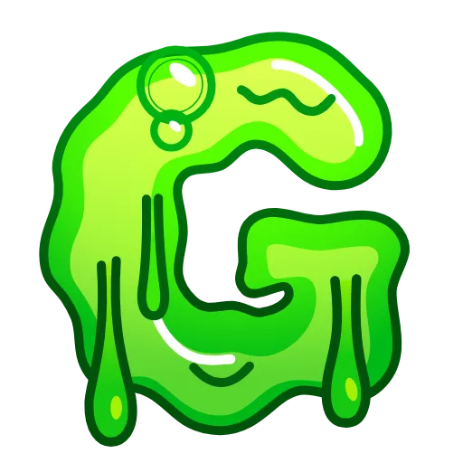 Стикер 7 Slime Font Emoji