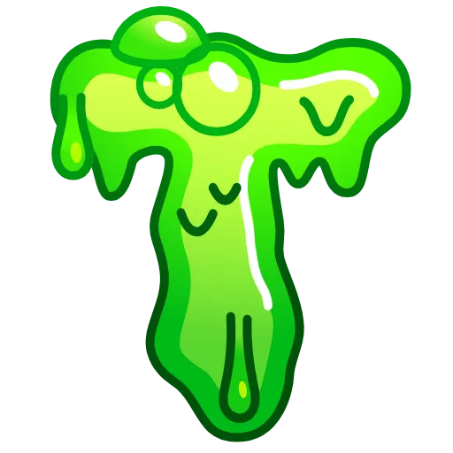 Стикер 20 Slime Font Emoji