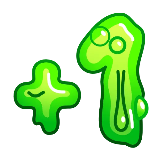 Стикер 54 Slime Font Emoji