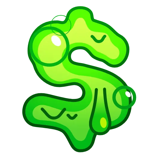 Стикер 37 Slime Font Emoji