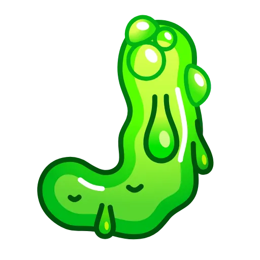 Стикер 10 Slime Font Emoji
