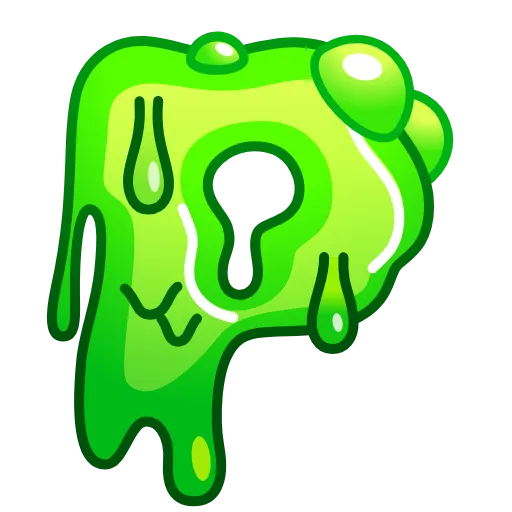 Стикер 16 Slime Font Emoji