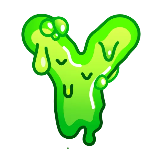 Стикер 25 Slime Font Emoji