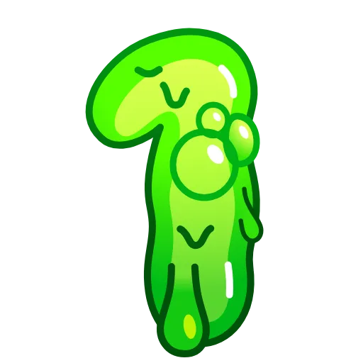 Стикер 27 Slime Font Emoji