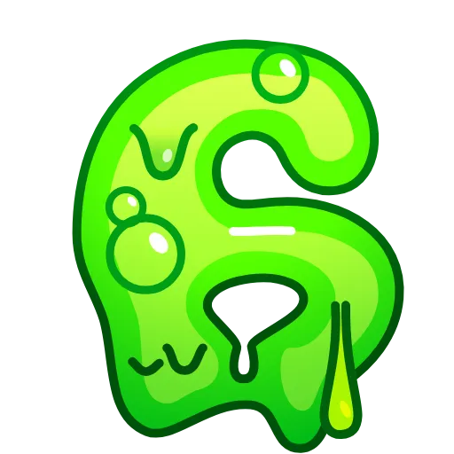 Стикер 32 Slime Font Emoji