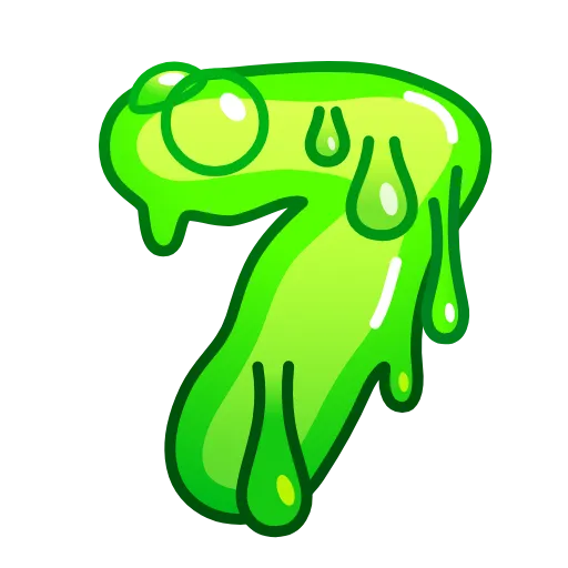 Стикер 33 Slime Font Emoji