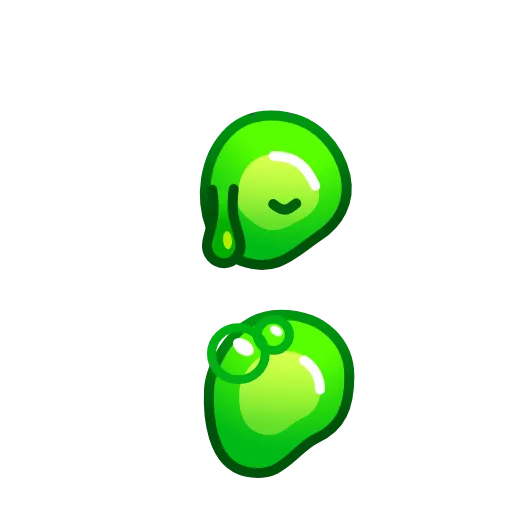 Стикер 45 Slime Font Emoji