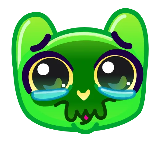 Стикер 10 Slippery Cat Emoji