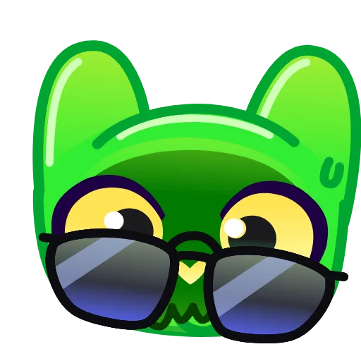 Стикер 9 Slippery Cat Emoji