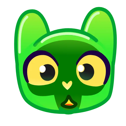 Стикер 19 Slippery Cat Emoji