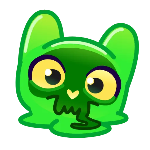 Стикер 16 Slippery Cat Emoji