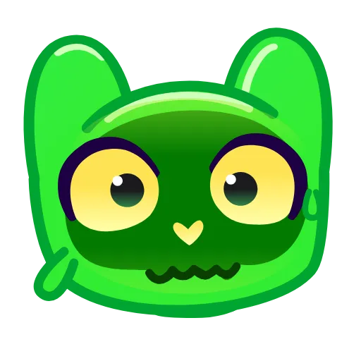 Стикер 22 Slippery Cat Emoji