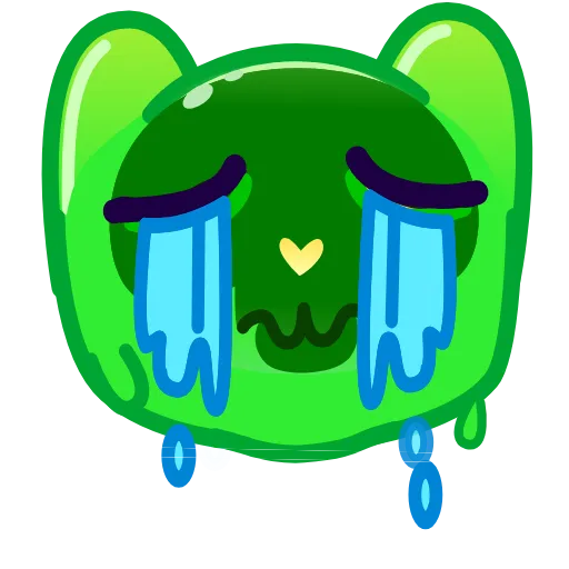 Стикер 12 Slippery Cat Emoji