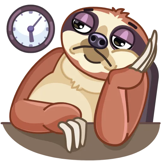 Стикер 17 Slothy