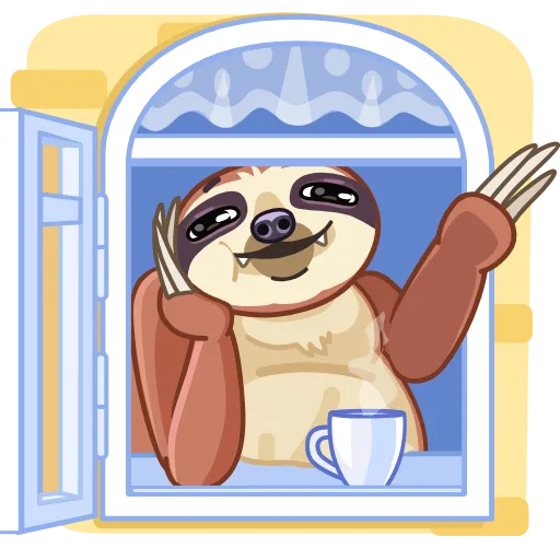 Стикер 5 Slothy