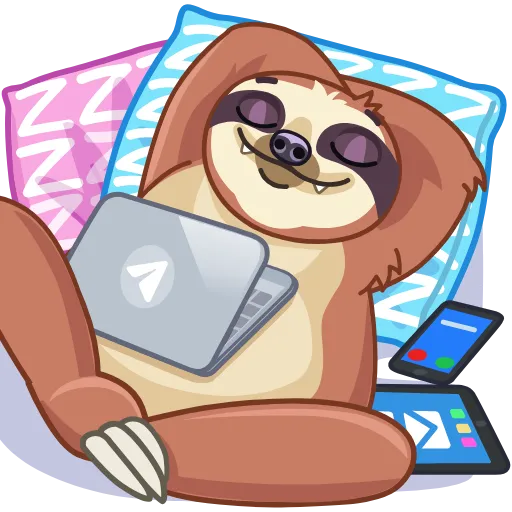 Стикер 9 Slothy