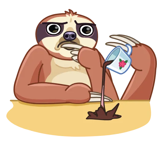 Стикер 8 Slothy