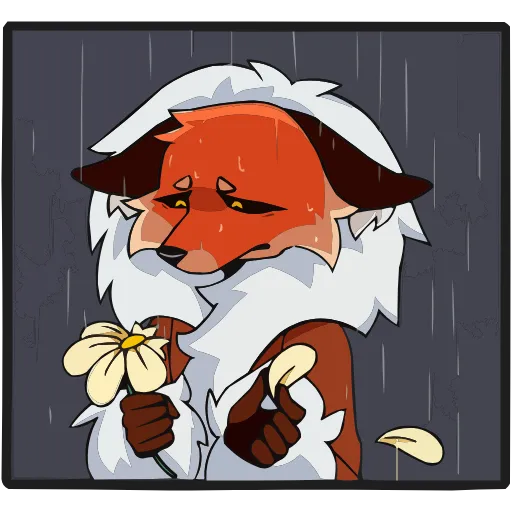 🌧 Эмодзи «Плутовка» для Telegram