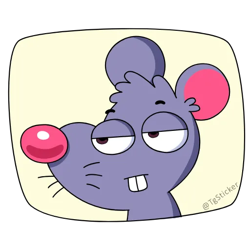 Стикер 5 Small Mouse