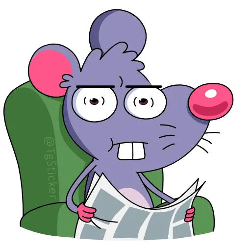 Стикер 13 Small Mouse