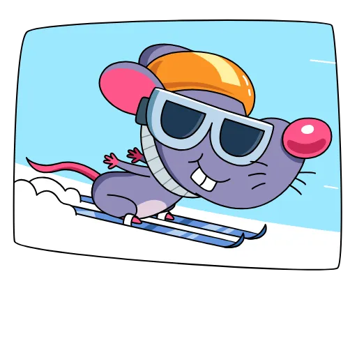 Стикер 19 Small Mouse